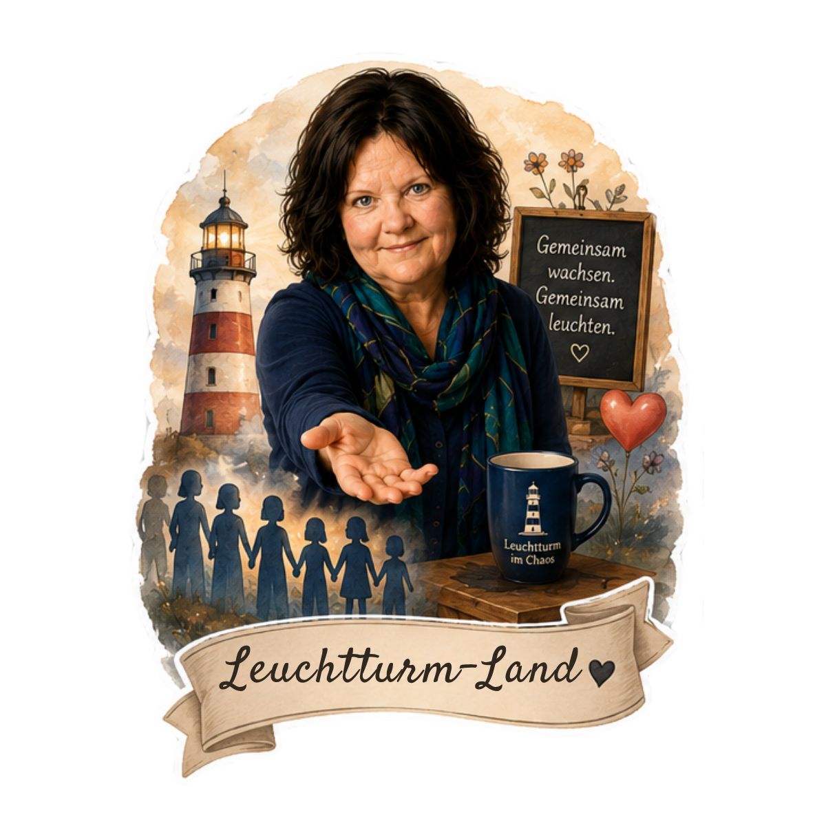 Leuchtturmland Sticker Leuchtturmland